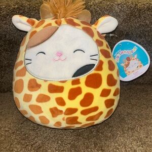 Squishmallows Cam the cat in a Gary the giraffe costume Plush